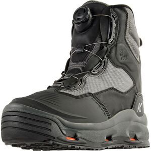 Korkers Men's Darkhorse Fishing/Wading Boot for Outdoor, Black/Gunmetal, Size 12